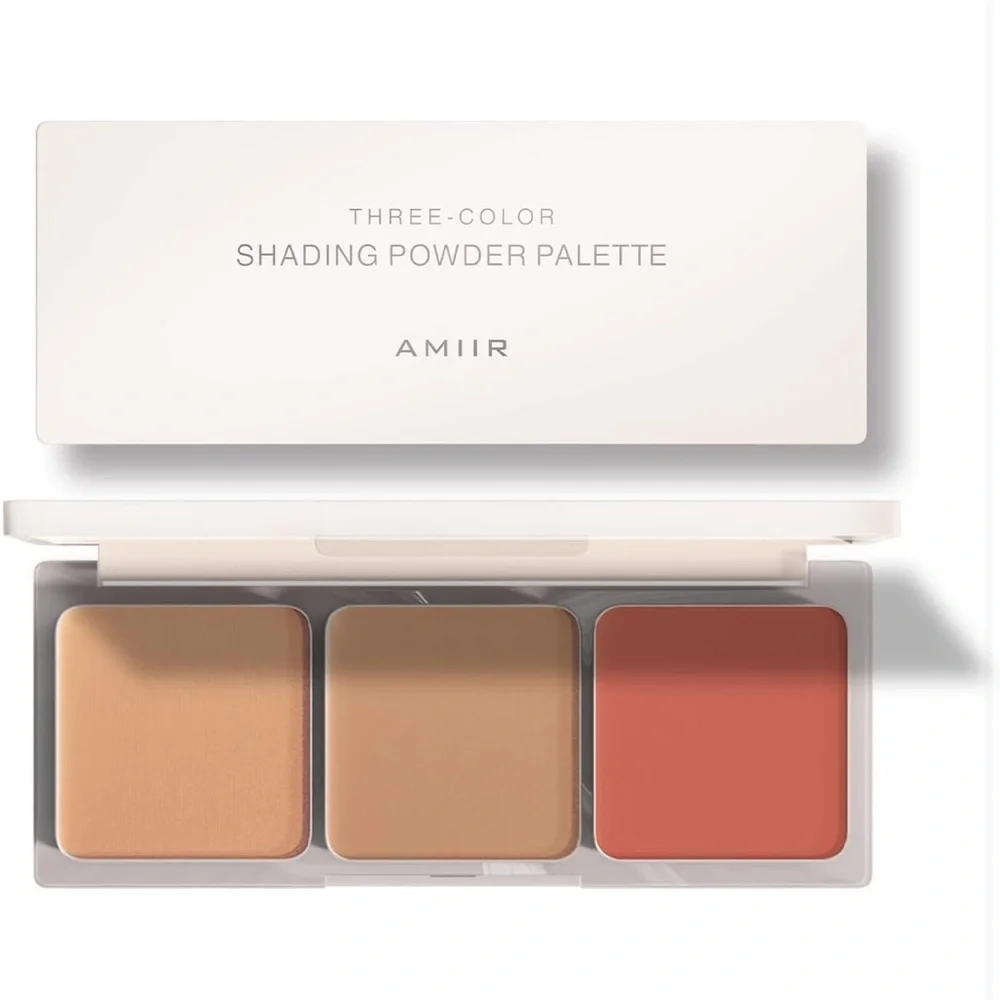 AMIIR 3 IN 1 Face Bronzer Blush Highlighter Contour Sculpt Kit, Blush